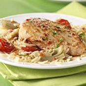 Zesty Chicken and Orzo Skillet
