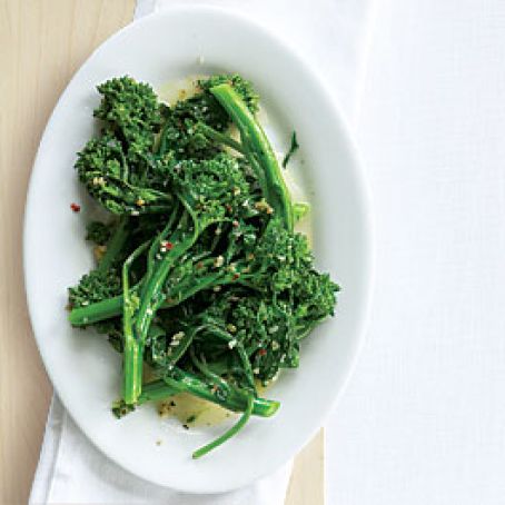 Sautéed Broccoli Raab with Chile, Garlic & Lemon