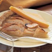 Apple Crostate with Cheddar Cheese