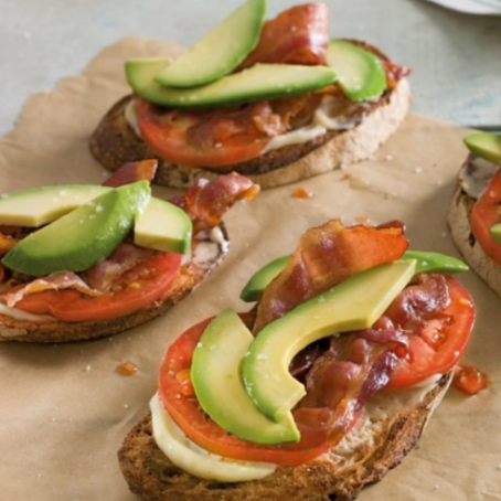 Avocado, Bacon & Tomato Tartines