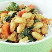 Bean and Spinach Korma