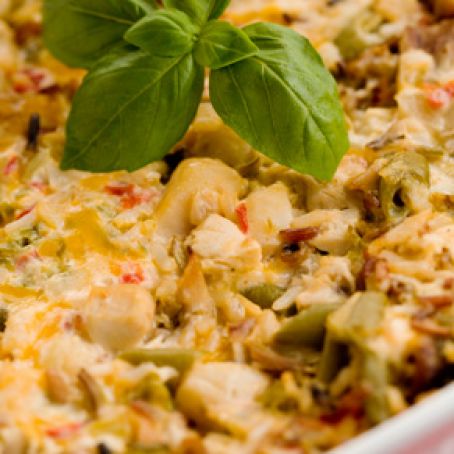 Bobby’s Lighter Chicken and Rice Casserole