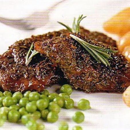 Lamb Steaks with Redcurrant Glaze