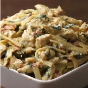 Chicken Bacon Florentine Fettuccine
