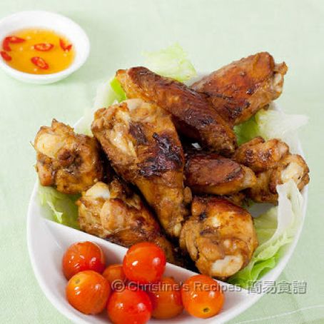 CHICKEN - Pan-fried Garlic Chicken Wings