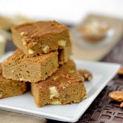Bars - Sweet Potato Blondies with White Chocolate and Pecan Caramel