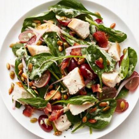 Chicken Salad with Spinach and Bacon