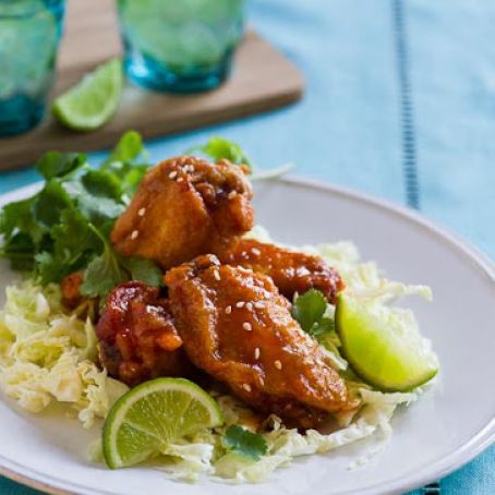 Honey Sriracha Chicken Wings