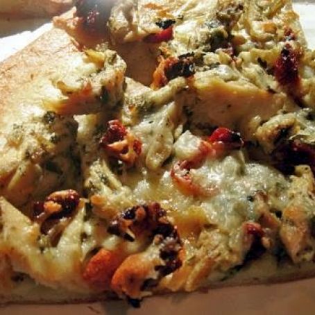 Ali's Chicken Pesto Pizza