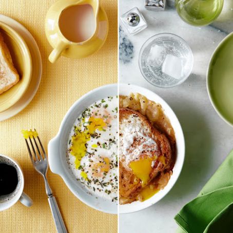 Eggs en Cocotte With Herbs & Cream