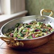 Brussels Sprouts with Radicchio & Pancetta
