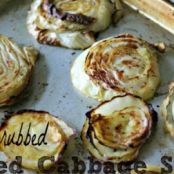 Garlic Rubbed Roasted Cabbage Steaks