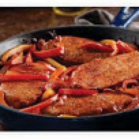 Braised Pork with Peppers and Onions