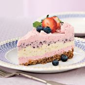 Strawberry Smoothie Ice-Cream Pie