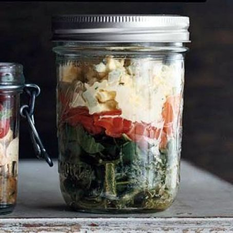 SMOKED SALMON SALAD w/EGG SALAD & BEANS