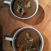 Apple-Chestnut Soup with Parsley Croutons