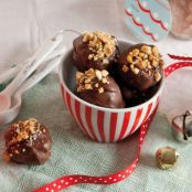 Chocolate-Covered Crispy Peanut Butter Balls