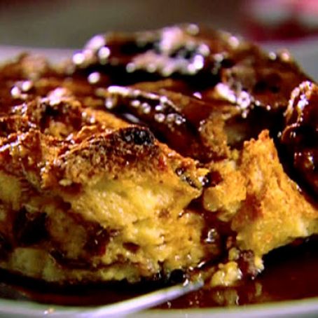 Panettone Bread Pudding with Grand Marnier Sauce