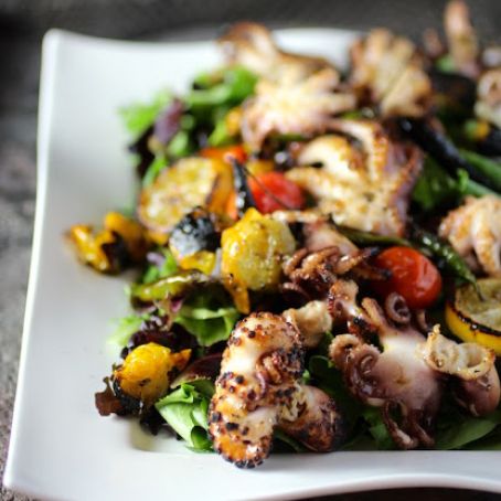 Charred Baby Octopus Salad