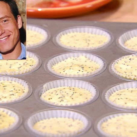 Mini Lemon Poppy Seed Sour Cream Semifreddo Cupcakes*