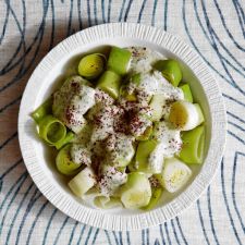 Middle Eastern Leeks With Yogurt, Dill & Sumac