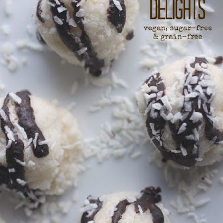 No-Bake Coconut Delights (sugar, dairy, egg, and grain free)
