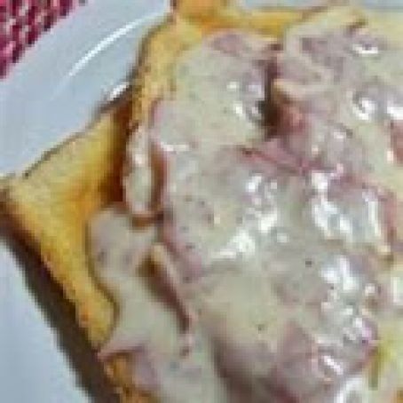 Chipped beef on English Muffins