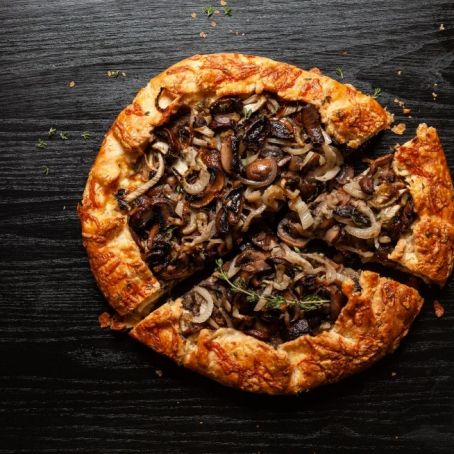 Mushroom, Fennel and Herbed Ricotta Galette