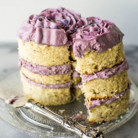 Mini Lavender, Champagne and Hazelnut Cakes
