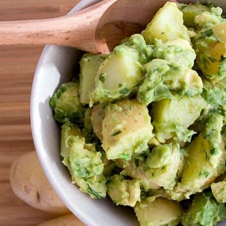 Not Your Aunt's Creamy Potoato Salad With Avocado
