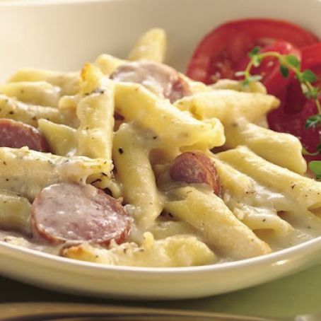 Cheesy Sausage and Penne Casserole