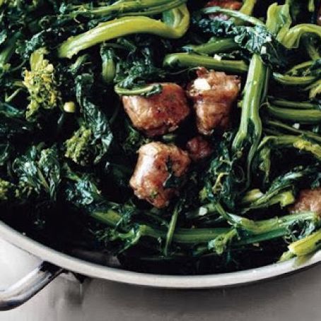 BROCCOLI RABE w/SWEET SAUSAGE