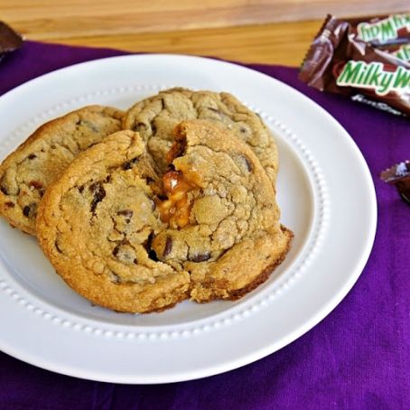Salted Milky Way Chocolate Chip Cookies