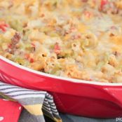 Queso Taco Pasta Bake