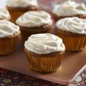 Pumpkin Cupcakes with Cream Cheese Frosting