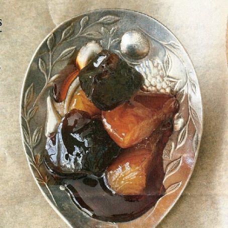 Red Wine Stewed Apricots and Prunes
