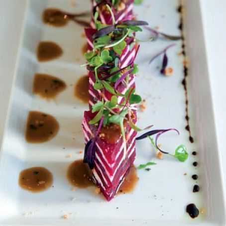 Beet and Goat Cheese Napoleons