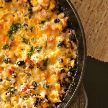 Chicken Black Bean Skillet Dip