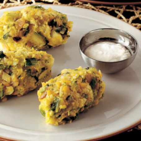 vegetable croquettes with fonduta polpette di verdure con fonduta