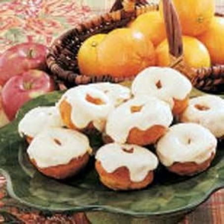 Frosted Pumpkin Doughnuts