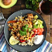 Chipotle Chicken Fajita Rice Bowls