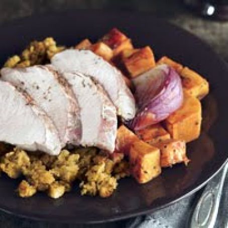 One-Pan Roasted Pork Supper