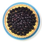 Lime Tart with Blackberries and Blueberries - from Bon Appetit