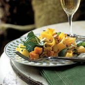 Pappardelle with Roasted Winter Squash, Arugula, and Pine Nuts