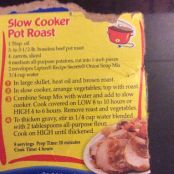 Lipton Slow Cooker Pot Roast