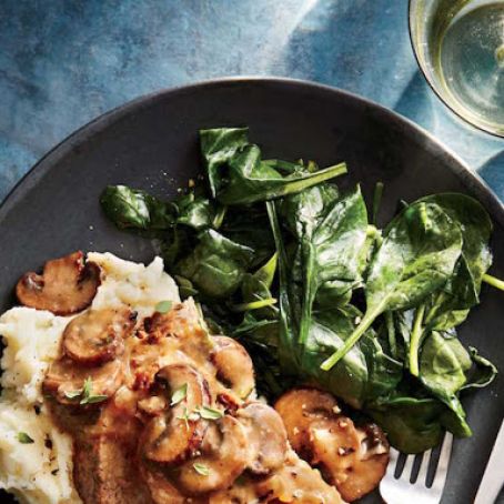 Meat Loaf with Mushroom Gravy