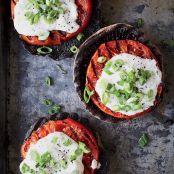 Tomato-Portobello Stacks with Cheater's Béarnaise