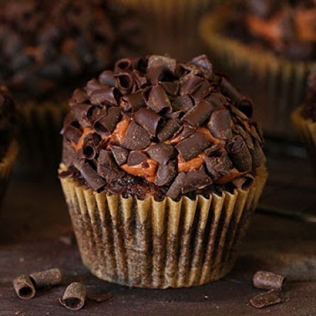 Double Chocolate Zucchini Cupcakes