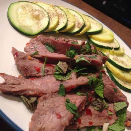 Thai Flank Steak with Mint & Cilantro (P3)