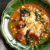 BEAN****Ribollita with Italian Pork Meatballs